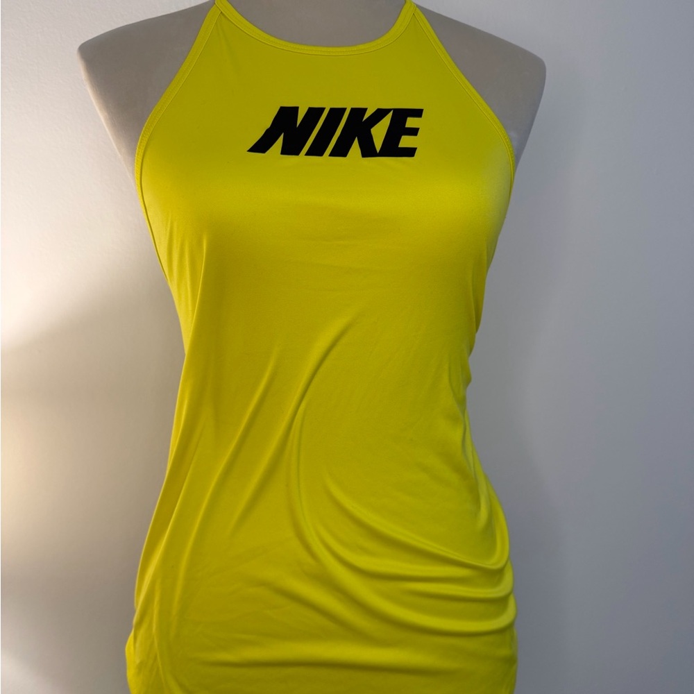 Nike DRI-FIT Halter Tank Top Yellow Women’s S